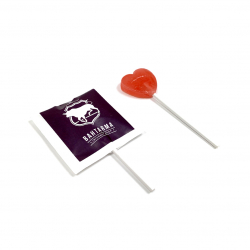 Lollipop "Heart" with logo