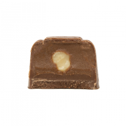Chocolate hazelnut candy with logo
