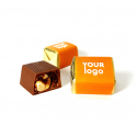 Chocolate candy "Rocher" with logo
