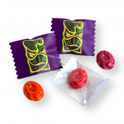 Lollipop "Malibu" with logo (Flow-Pack)