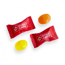 Hard candy with logo