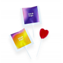 Lollipop "Heart" with logo