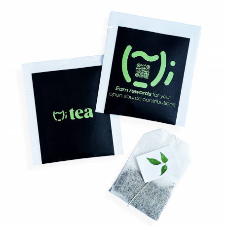 Tea with logo