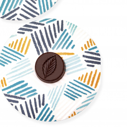 Custom round сhocolate card