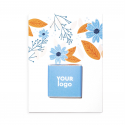 Chocolate card with logo
