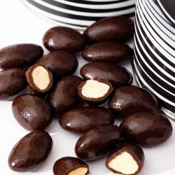 Tube with nuts in chocolate
